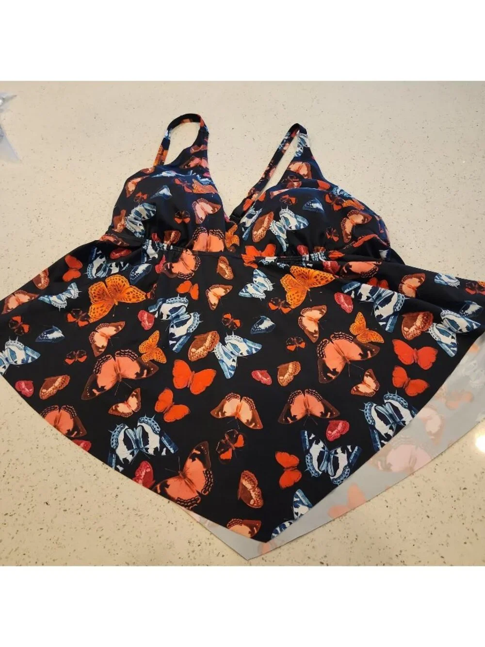torrid tankini top 3 3x Black Butterfly Swimwear